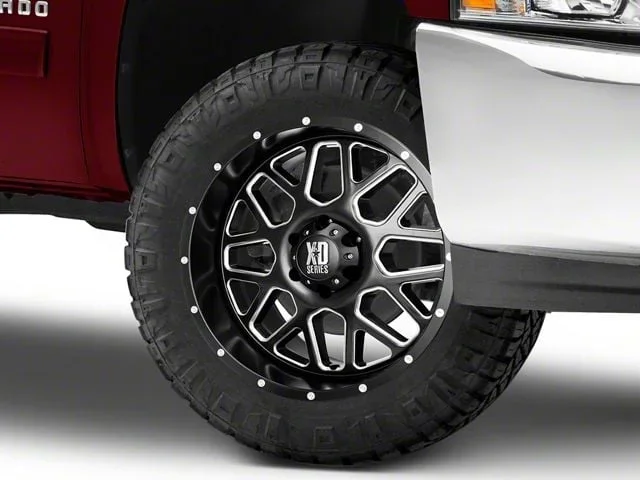 XD Grenade Satin Black Milled 6-Lug Wheel; 20×9; 18mm Offset (07-13 Silverado 1500)Find parts that fit my vehicle
